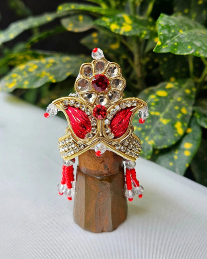 Royal Laddu Gopal Mukut Set
