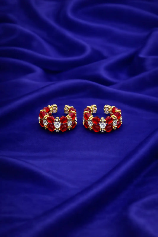 Royal red stone work Laddu Gopal bangles for Thakur Ji hand shringar