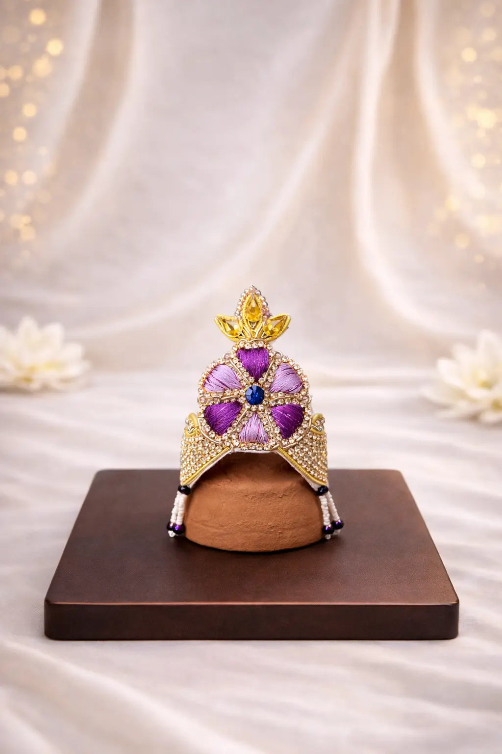 Royal Purple Laddu Gopal Jewellery Set