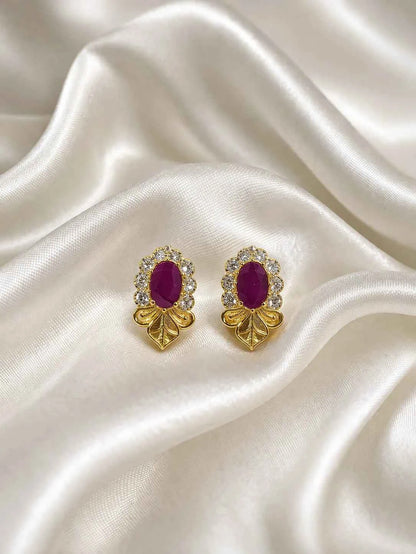 Ruby AD Earrings for Deity