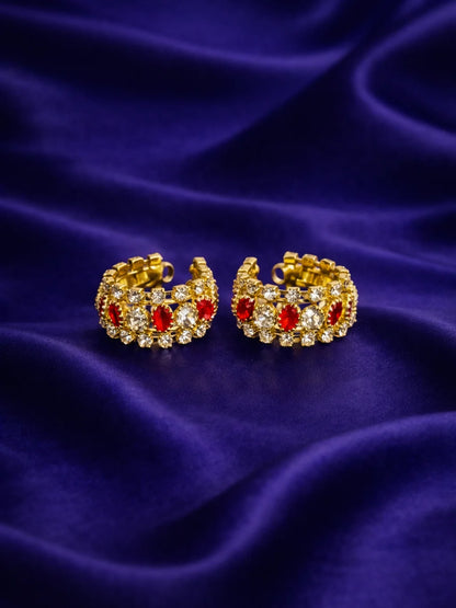 Ruby elegant bangles for Laddu Gopal with elegant ruby stone design