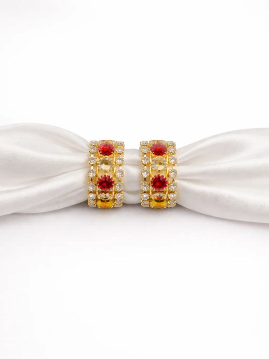 Ruby elegant bangles for Laddu Gopal with elegant ruby stone design