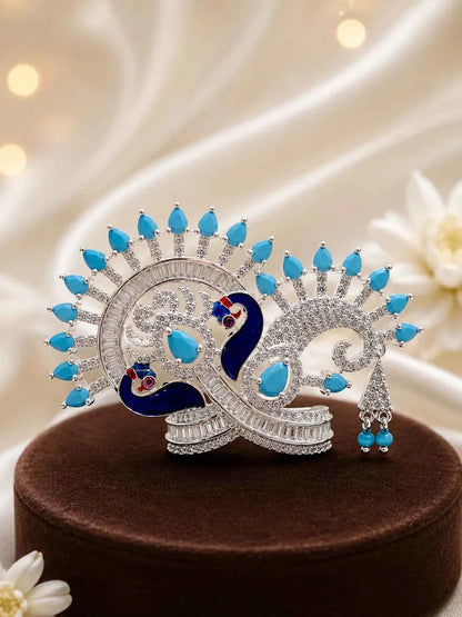 Silver Color Surya AD Mukut for Deity