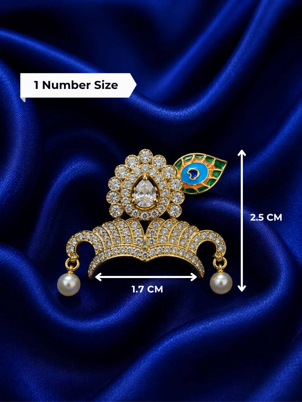 Premium Shri Govind Mukut for Deity
