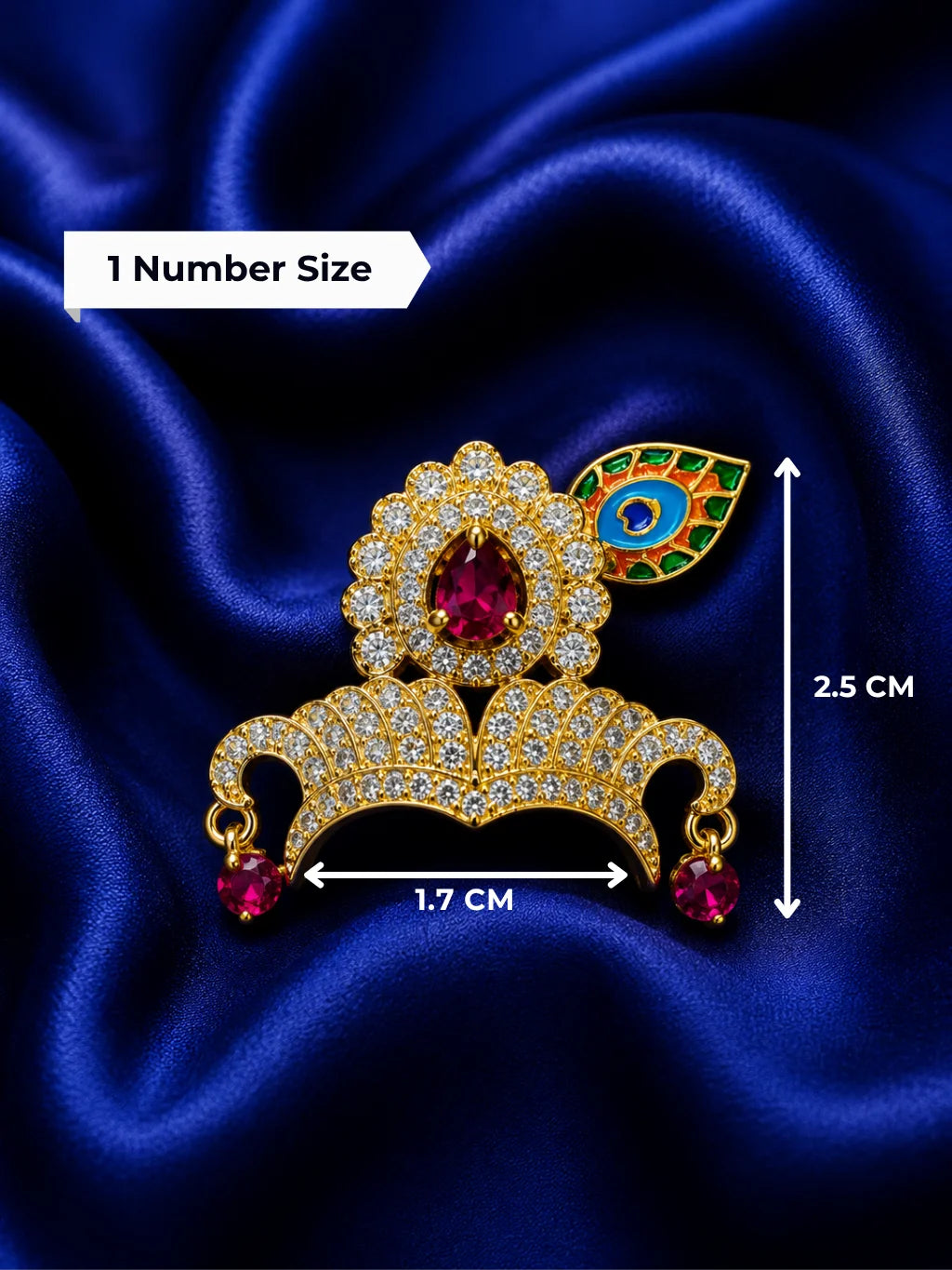 Premium Shri Govind Mukut for Deity