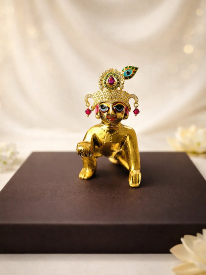 Shri Govind Green & Magenta Mukut