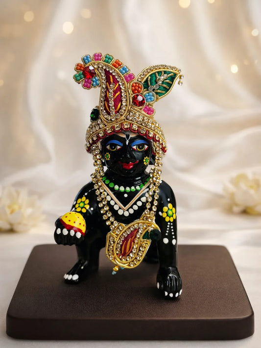Shringar Divya mukut for deity with elegant traditional crown design