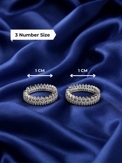 Shvet Ratna AD Bangles for Laddu Gopal with sparkling American diamond stones and white gemstone-inspired design