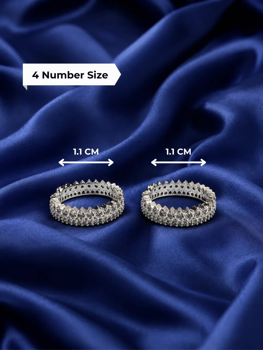Shvet Ratna AD Bangles for Laddu Gopal with sparkling American diamond stones and white gemstone-inspired design