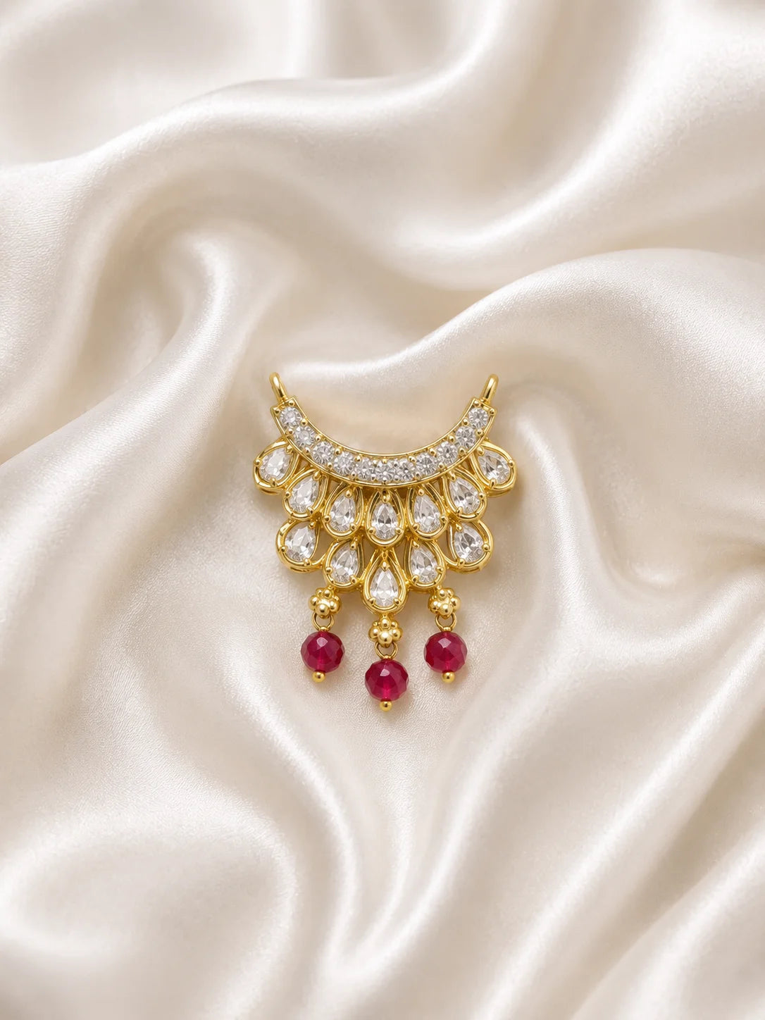 Shvetika Pearl AD Choker for Laddu Gopal with pearls and sparkling American diamond stones