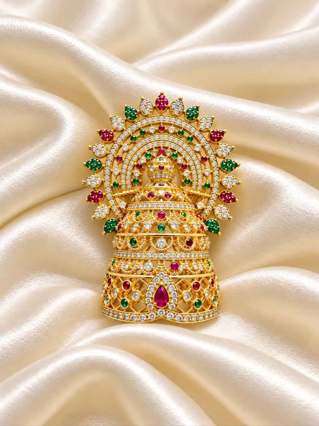 Shwet Ratna Darbar AD Mukut for Deity