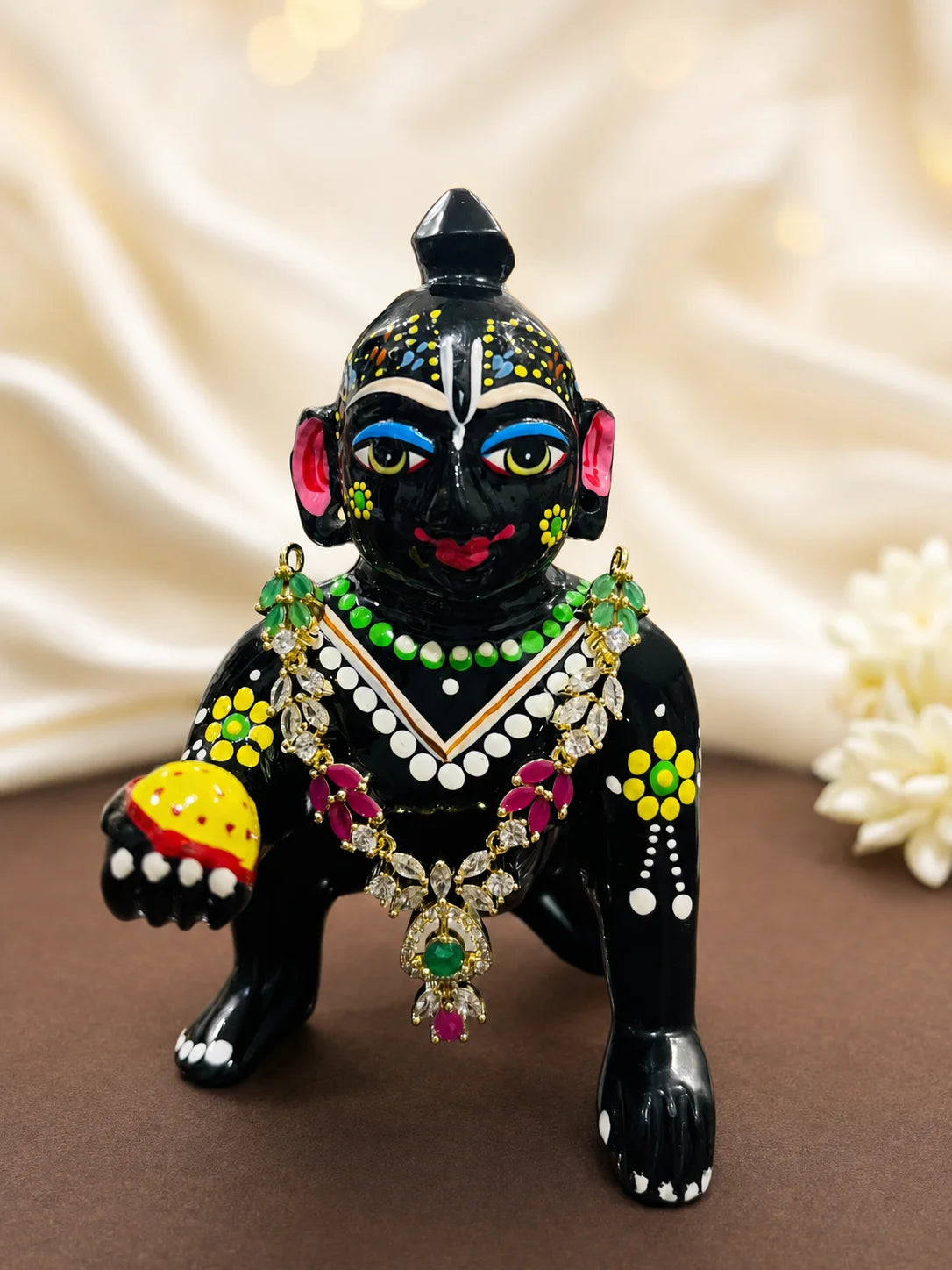 Shyamali AD Necklace for Deity and Laddu Gopal Shringar Jewellery