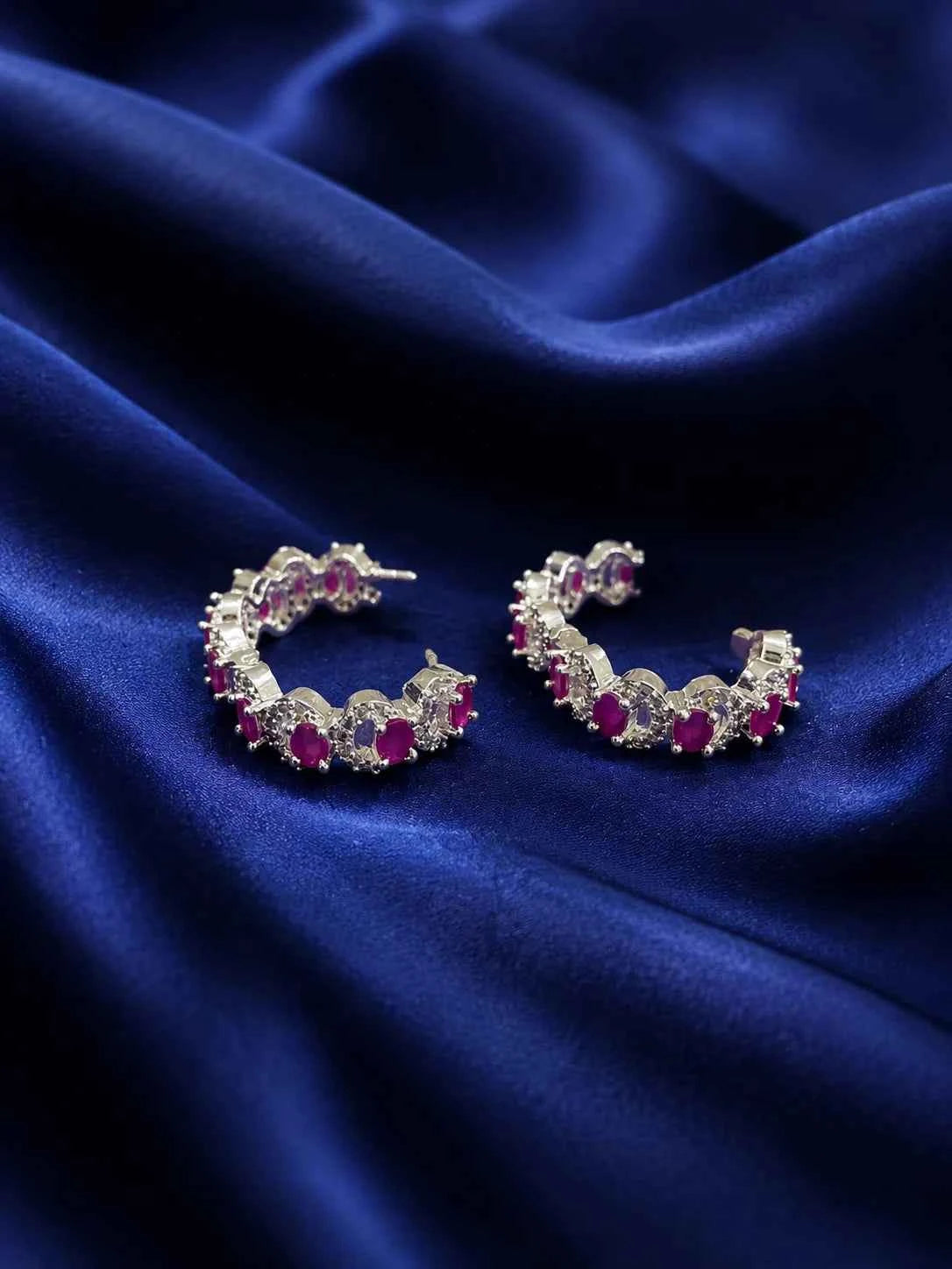 Premium Silver Plated American Diamond Bangles for Deity