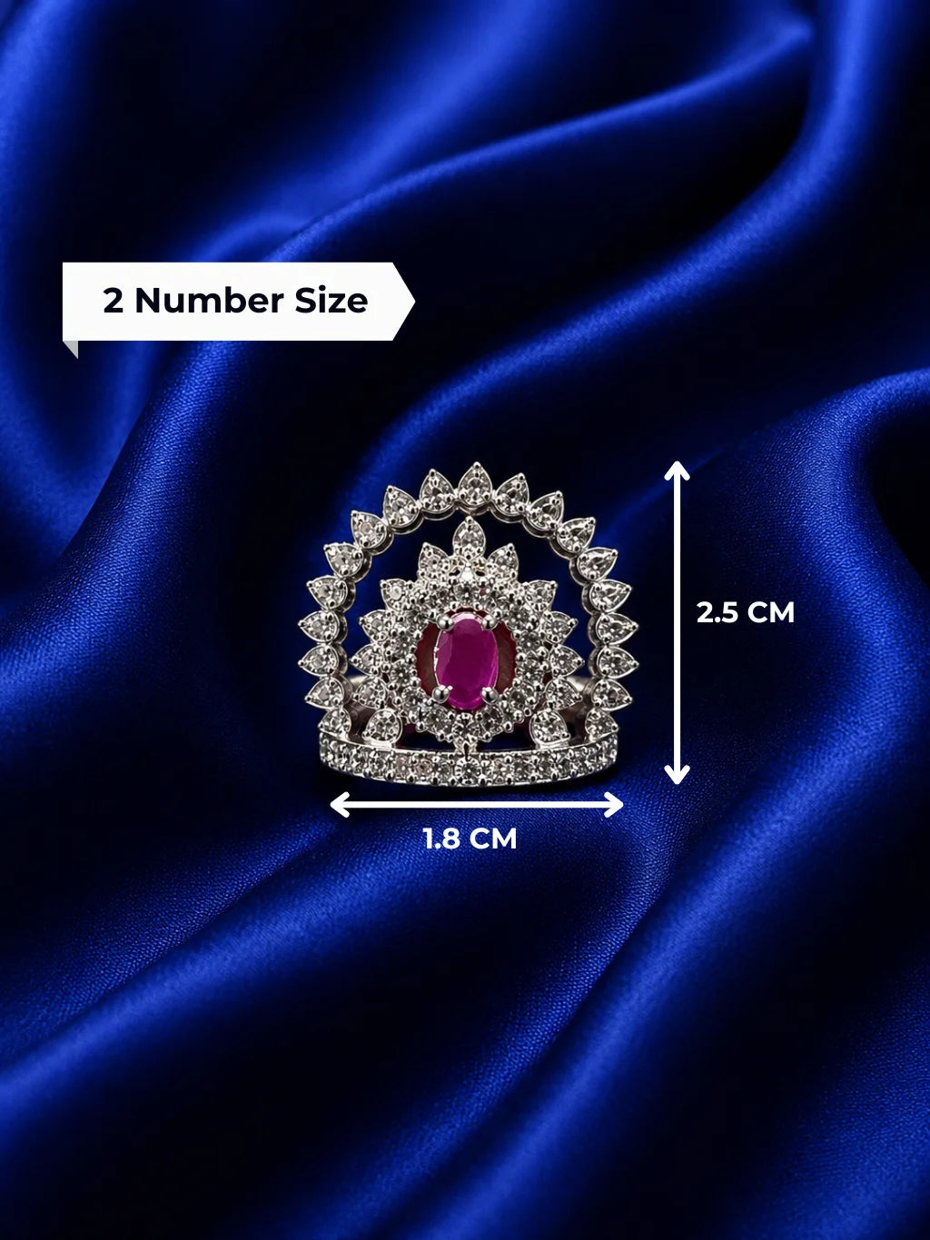 Silver Royal Mukut for Deity