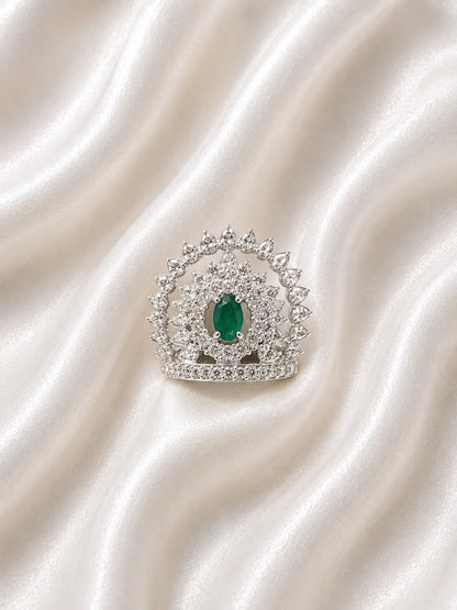 Silver Royal Mukut for Deity