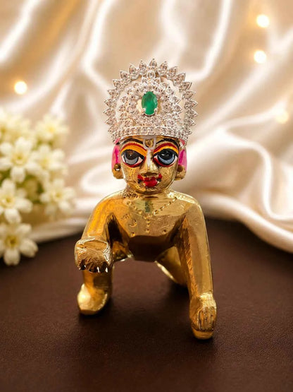 Silver Royal Mukut for Deity