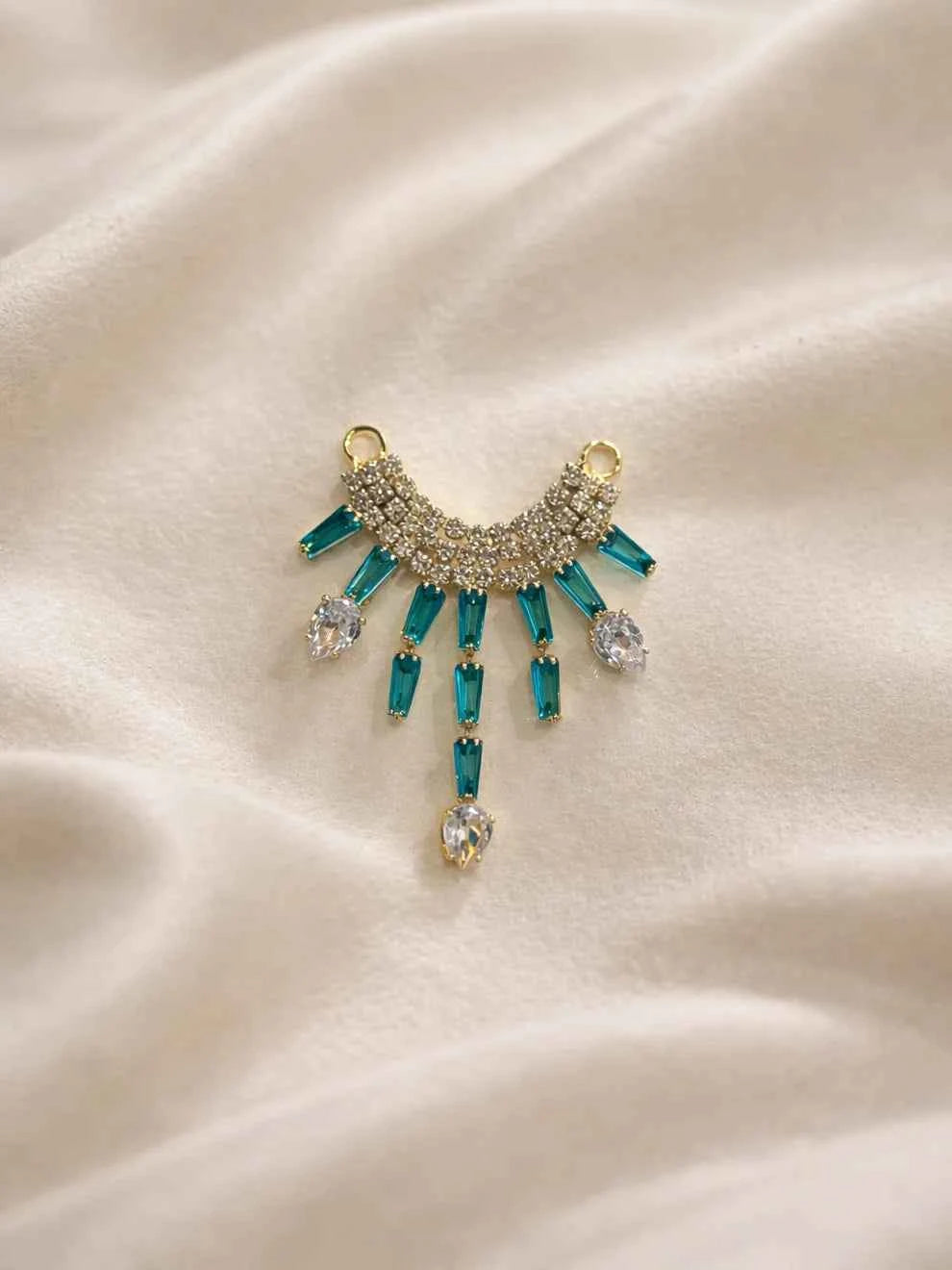 Sky Blue Stone Drops Jewellery