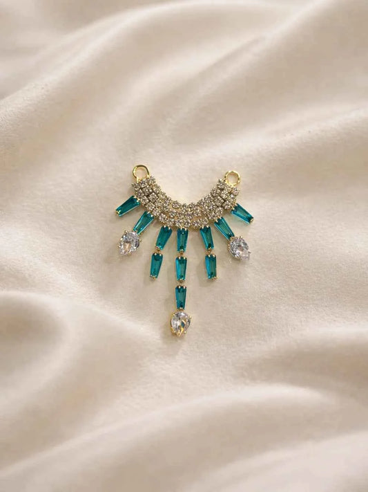 Sky Blue Stone Drops Jewellery