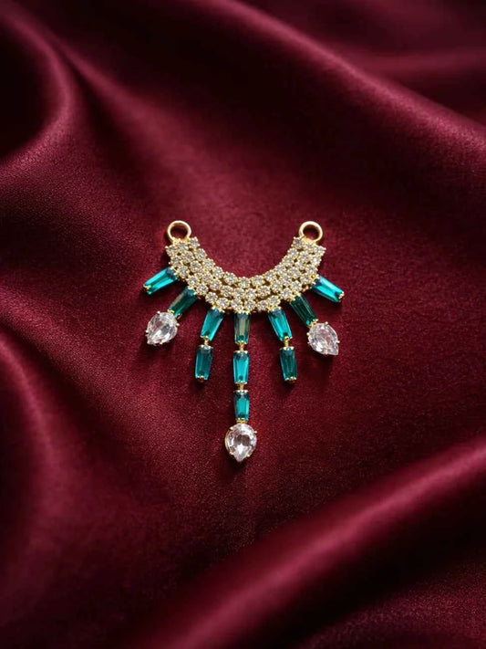 Sky Blue Stone Drops Jewellery