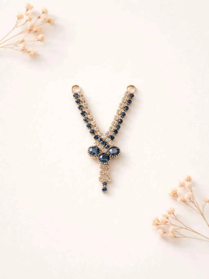 Laddu Gopal Jewellery - Steel Blue Stone
