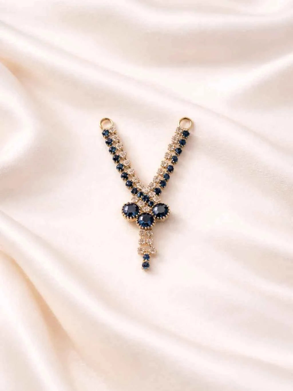 Laddu Gopal Jewellery - Steel Blue Stone