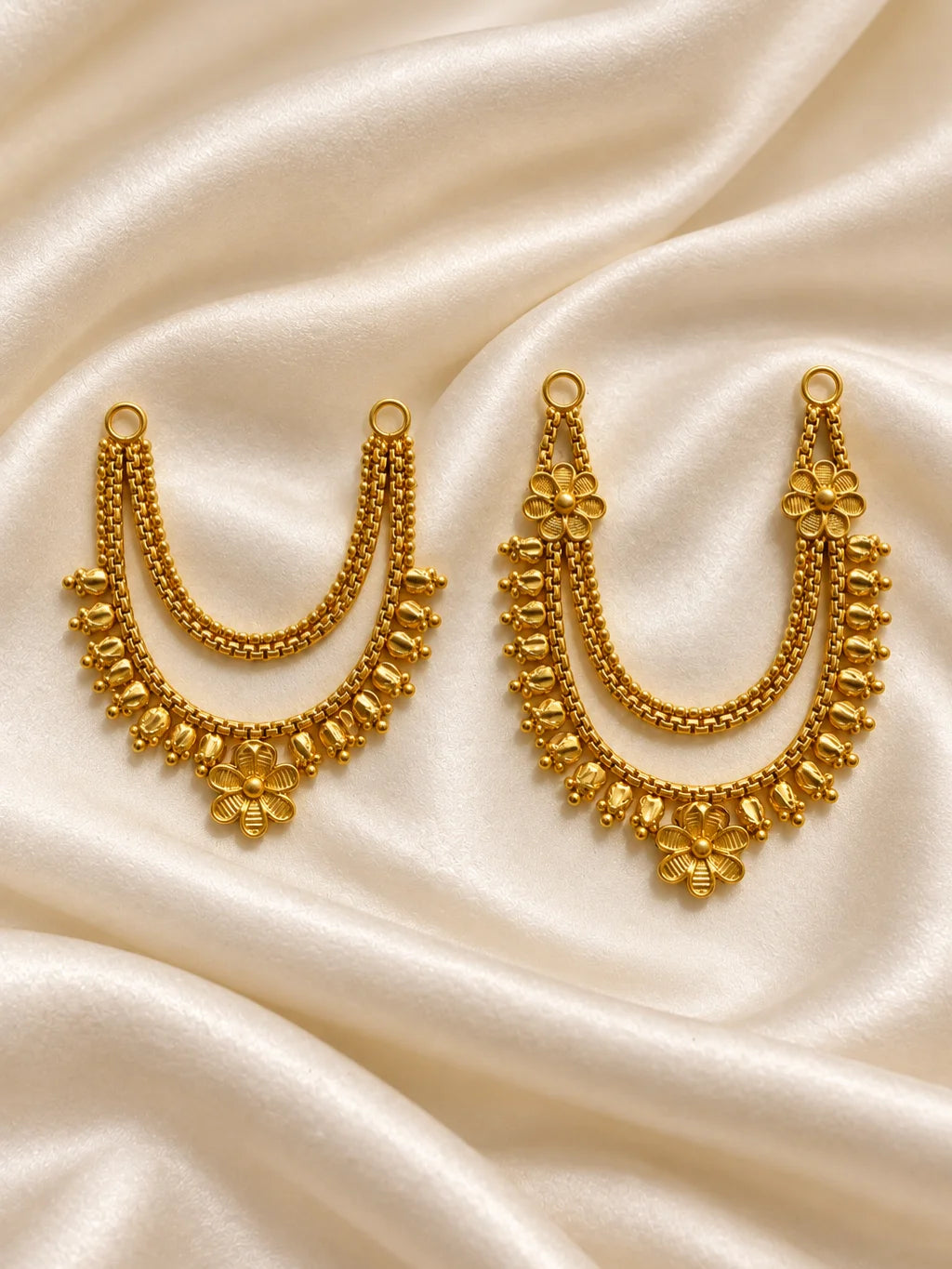 Sumanika Gold Plated Haar Set of 2 for Jugal Jodi and deity shringar