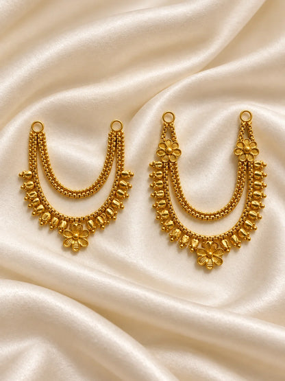 Sumanika Gold Plated Haar Set of 2 for Jugal Jodi and deity shringar