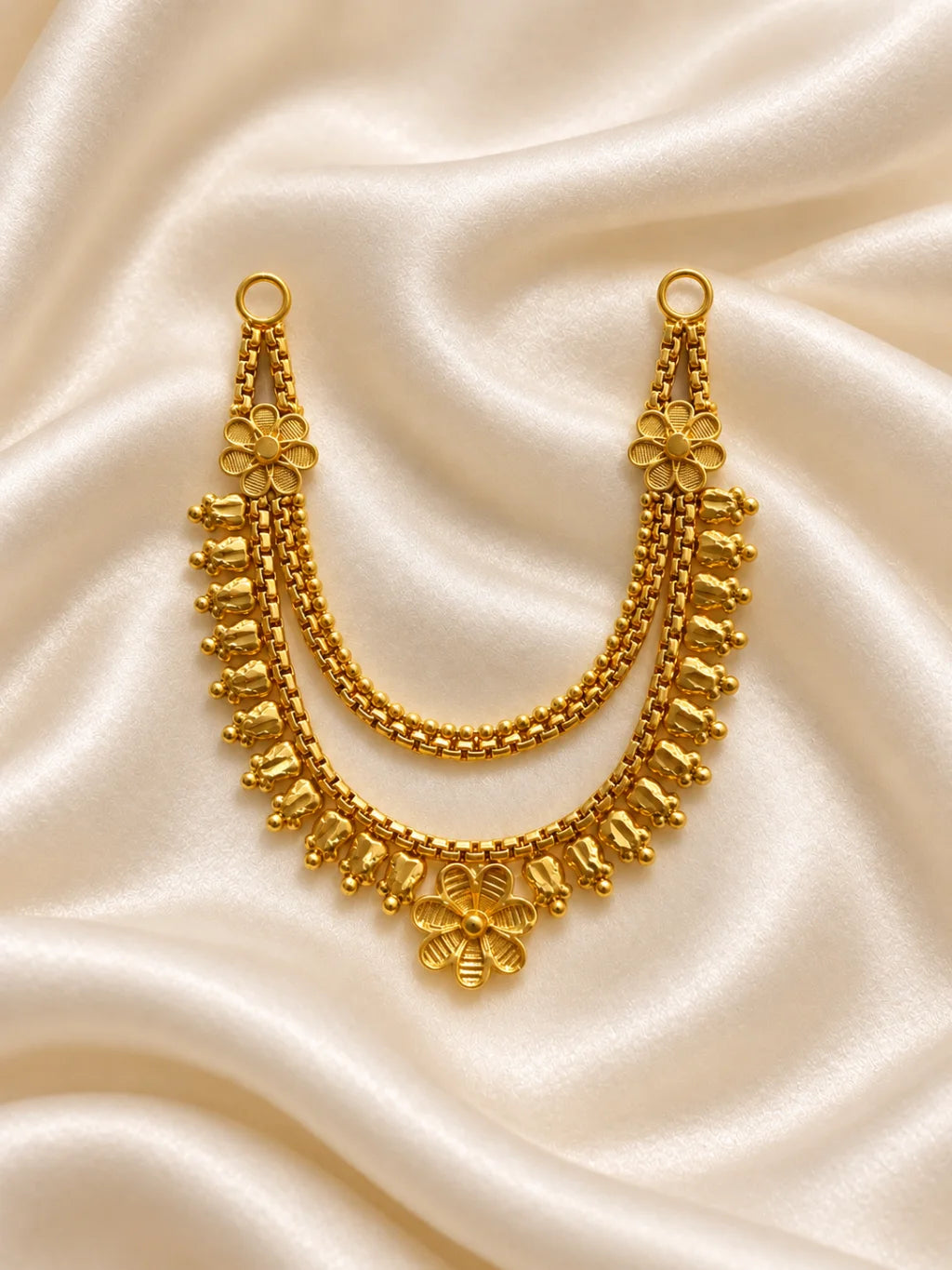 Sumanika Gold Plated Haar Set of 2 for Jugal Jodi and deity shringar