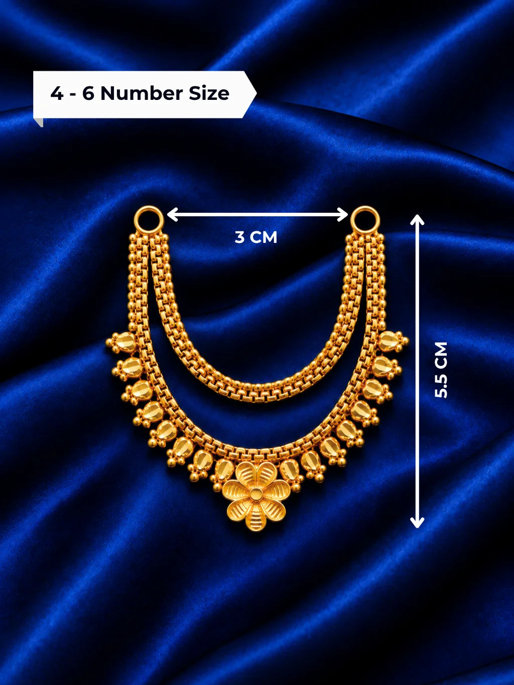 Sumanika Gold Plated Haar Set of 2 for Jugal Jodi and deity shringar