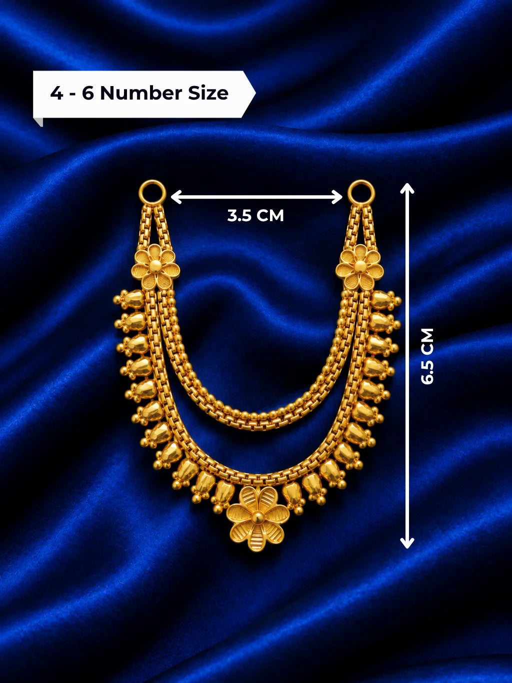 Sumanika Gold Plated Haar Set of 2 for Jugal Jodi and deity shringar