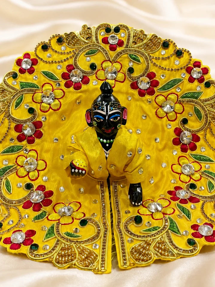 Sunshine Floral Poshak for Laddu Gopal