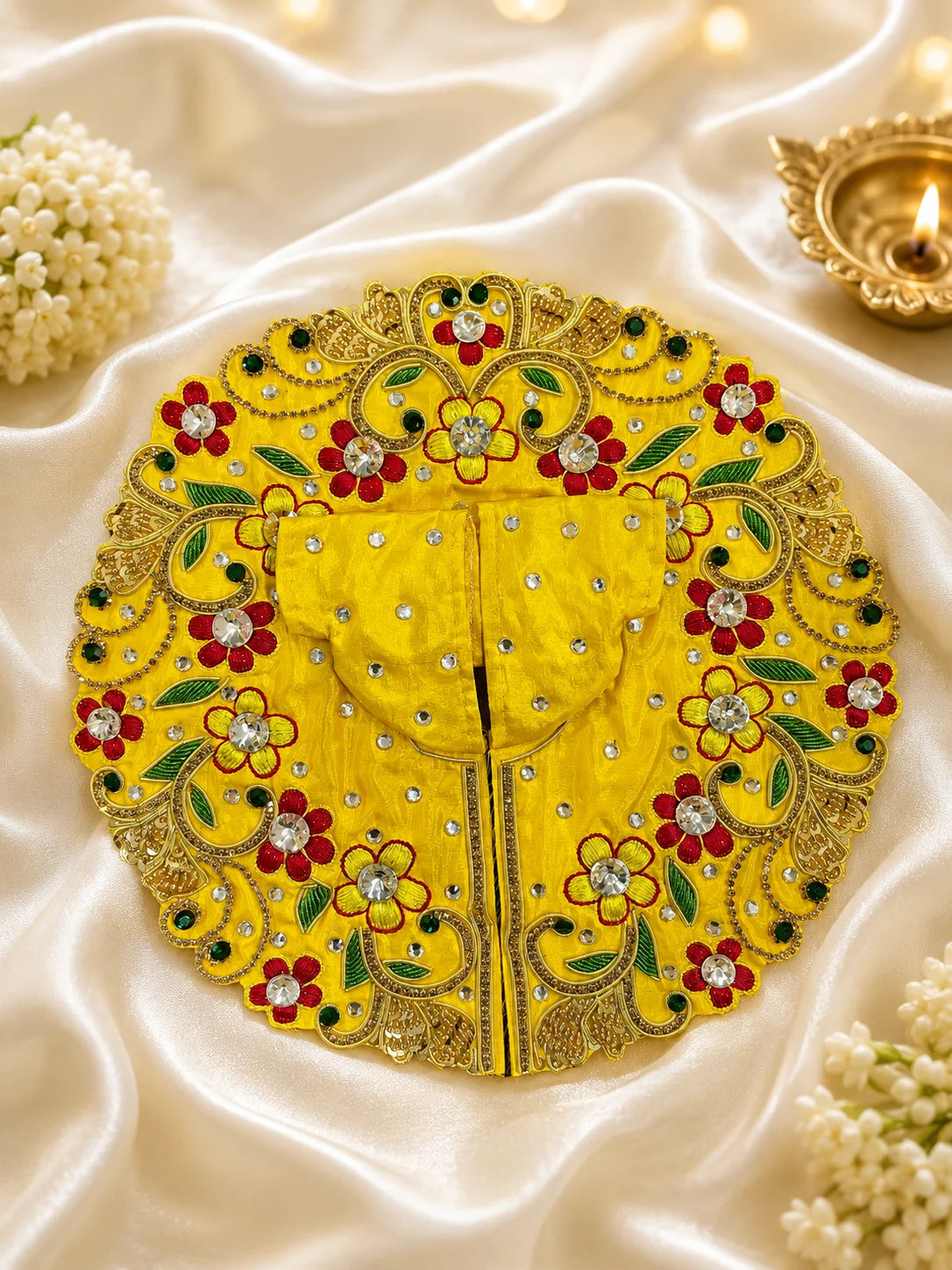 Sunshine Floral Poshak for Laddu Gopal