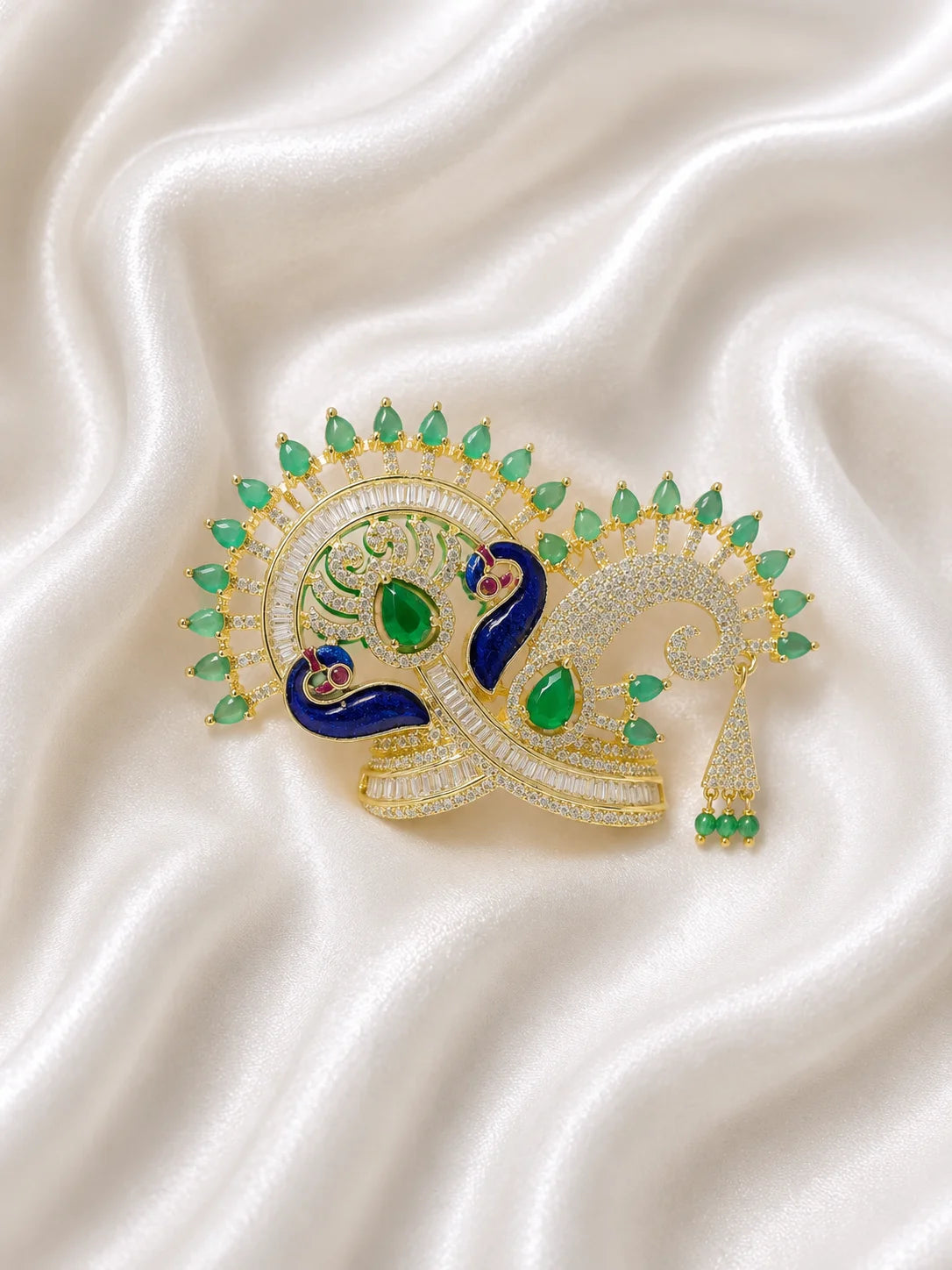 Surya AD Mukut for Laddu Gopal with sparkling American diamond crown design