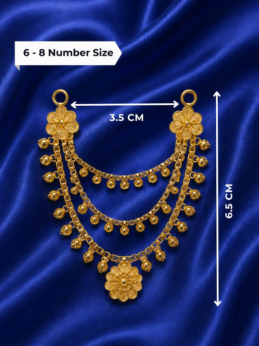Swarn Pushpa Gold Plated Haar for Laddu Gopal, Radha Rani, Ram Lalla, Mata Rani and Other Deities