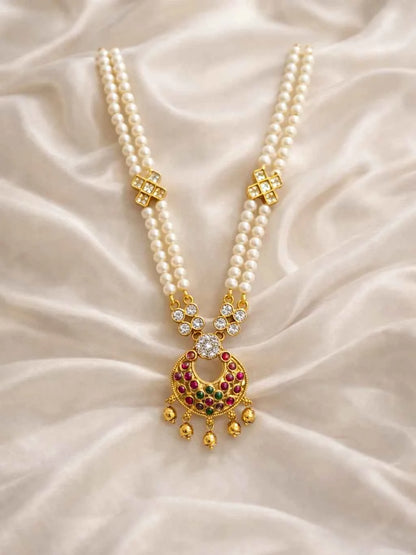 Traditional Pearl Work Mala for God