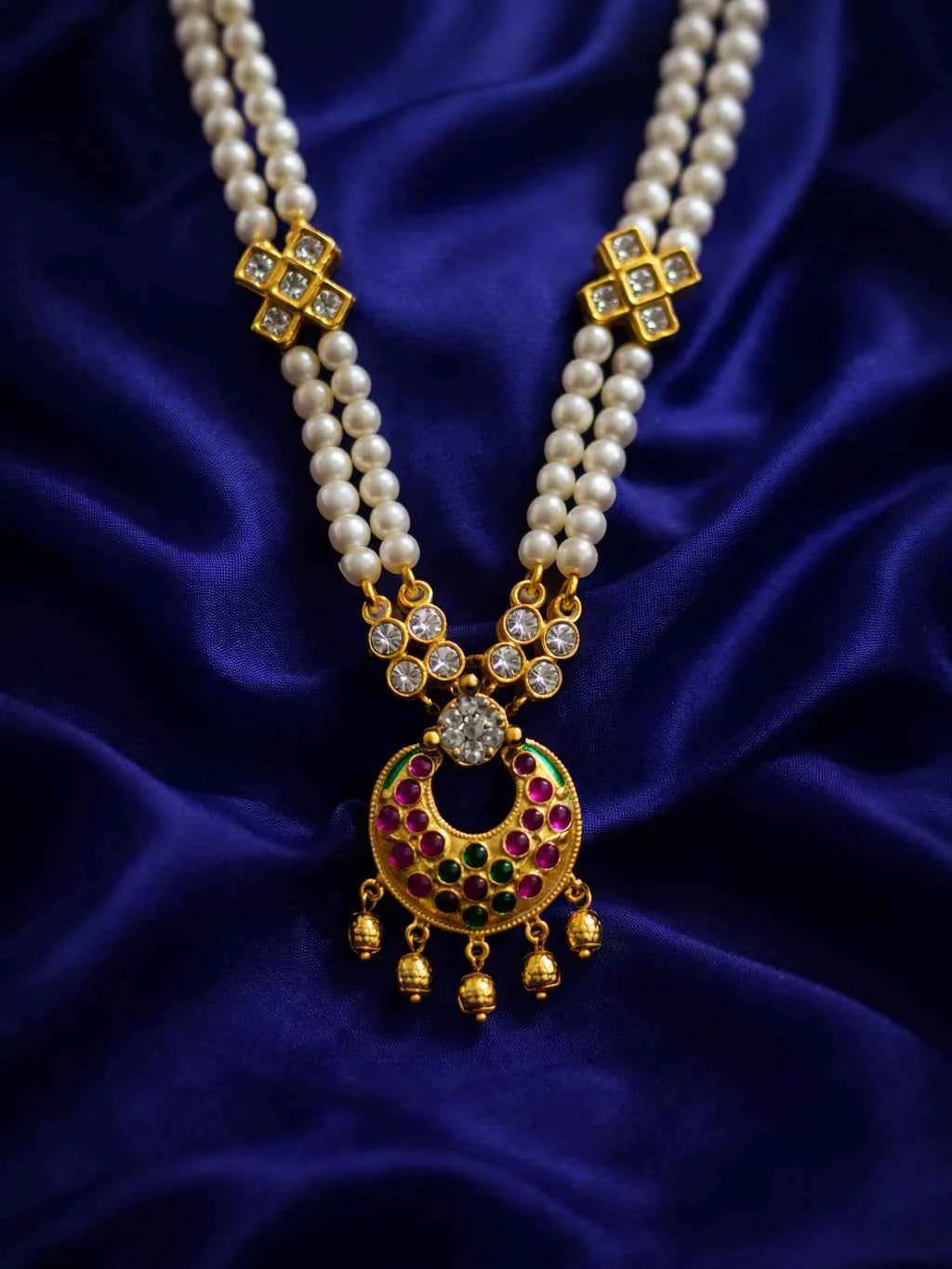 Traditional Pearl Work Mala for God