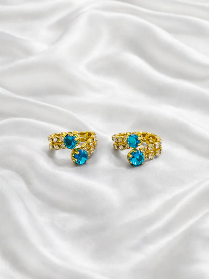 Turquoise Stone Laddu Gopal Bangles – Divine Shringar Collection
