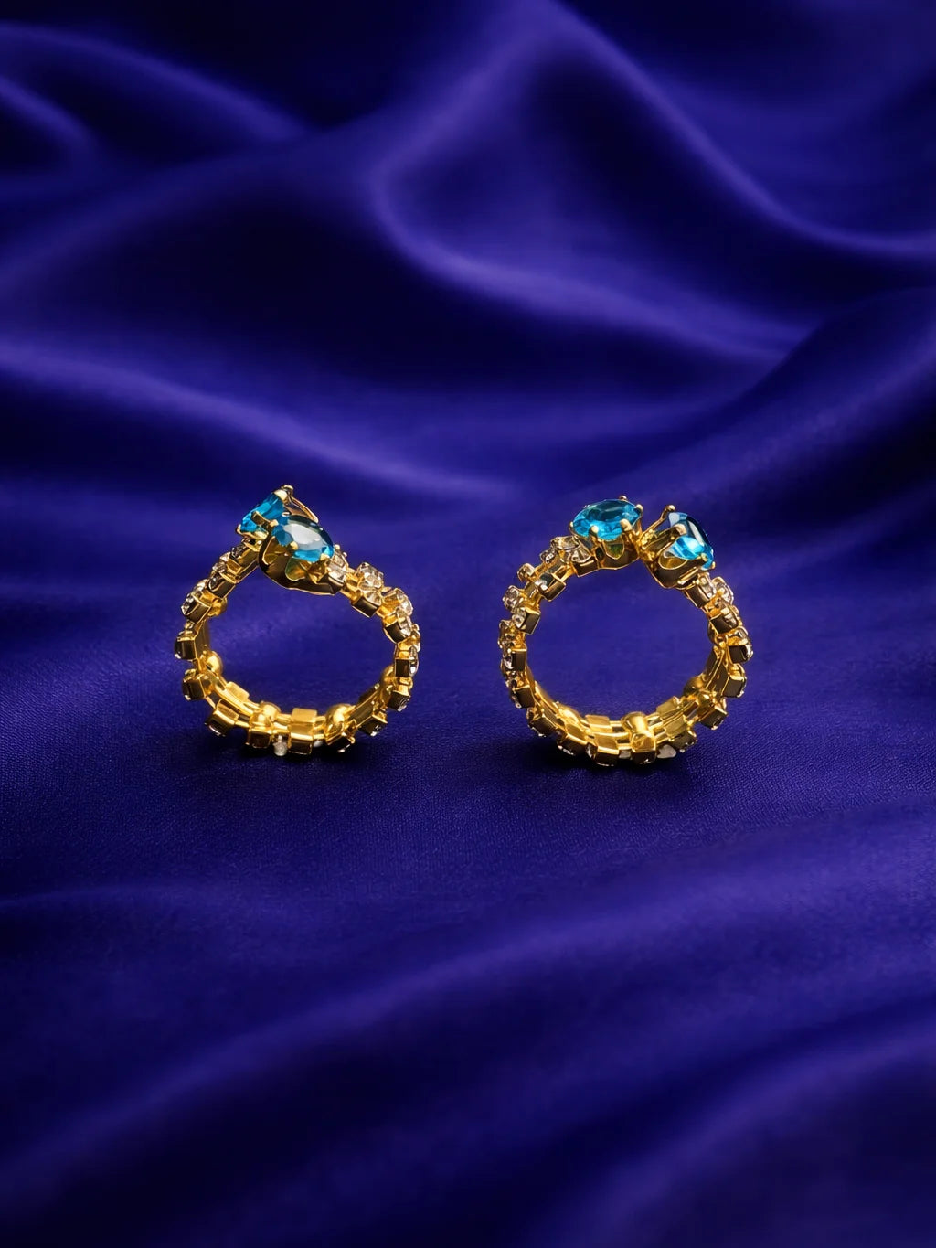 Turquoise Stone Laddu Gopal Bangles – Divine Shringar Collection