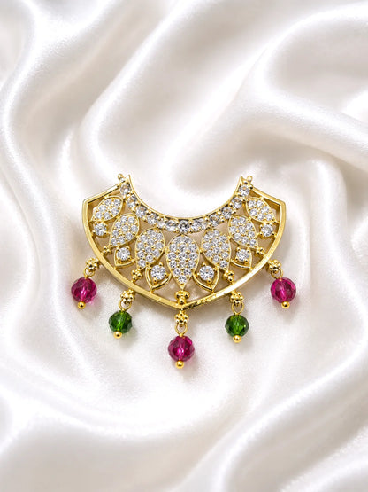 Premium Utsav Layered Hasli Choker with Elegant Drop Accents for Deities