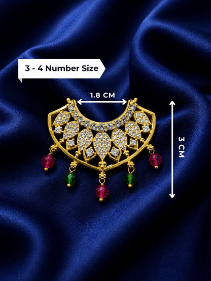 Premium Utsav Layered Hasli Choker with Elegant Drop Accents for Deities