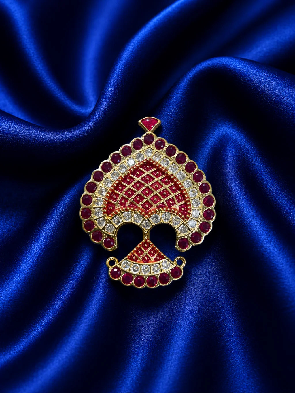 Vaibhav AD Seep Mukut for Laddu Gopal with sparkling AD stone work and royal design