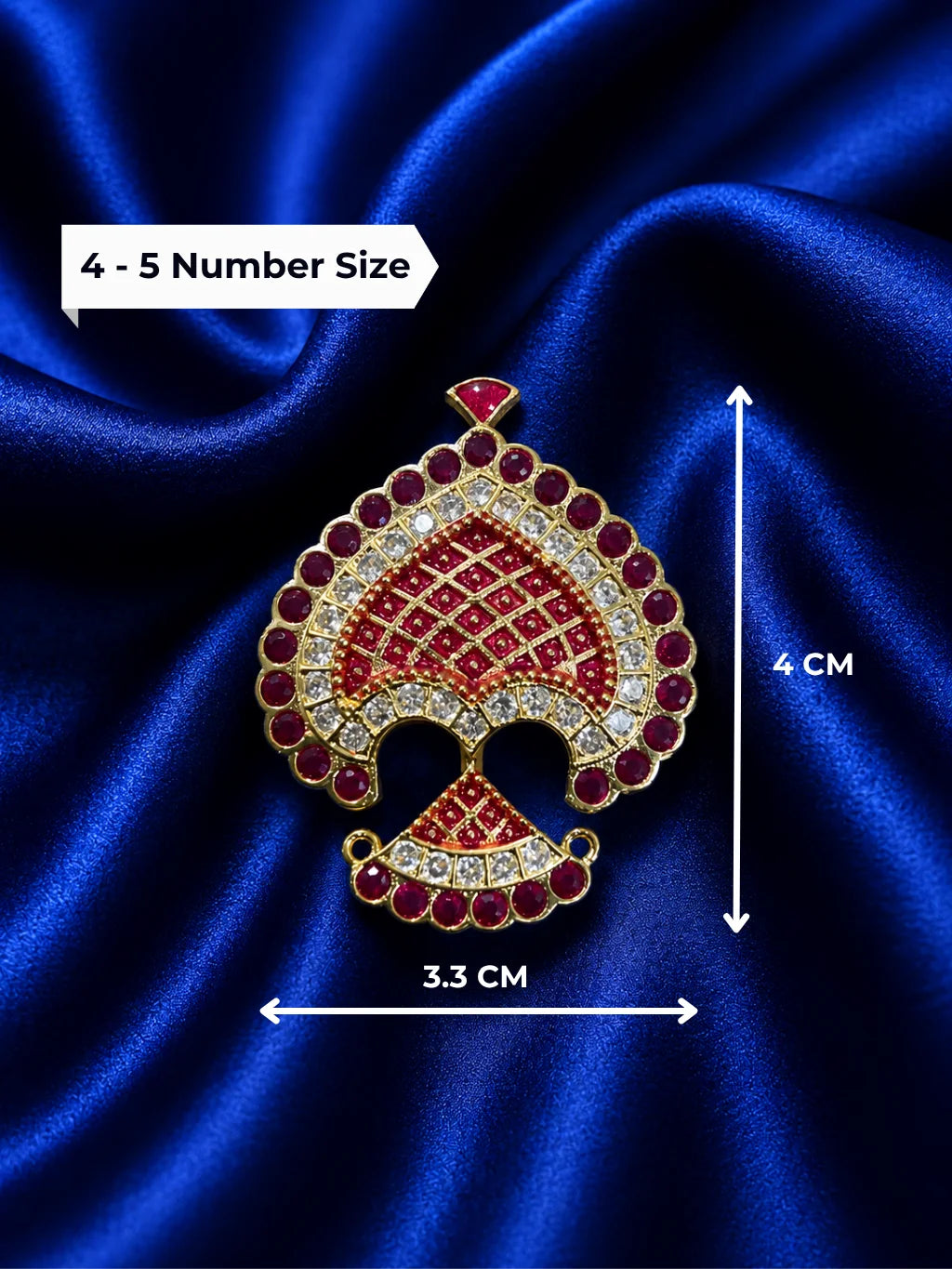 Vaibhav AD Seep Mukut for Laddu Gopal with sparkling AD stone work and royal design
