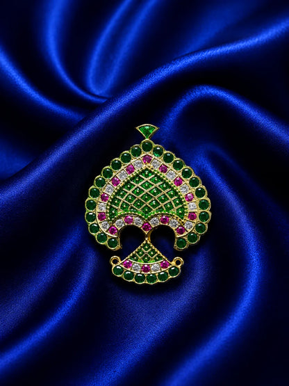 Vaibhav AD Seep Mukut for Laddu Gopal with sparkling AD stone work and royal design