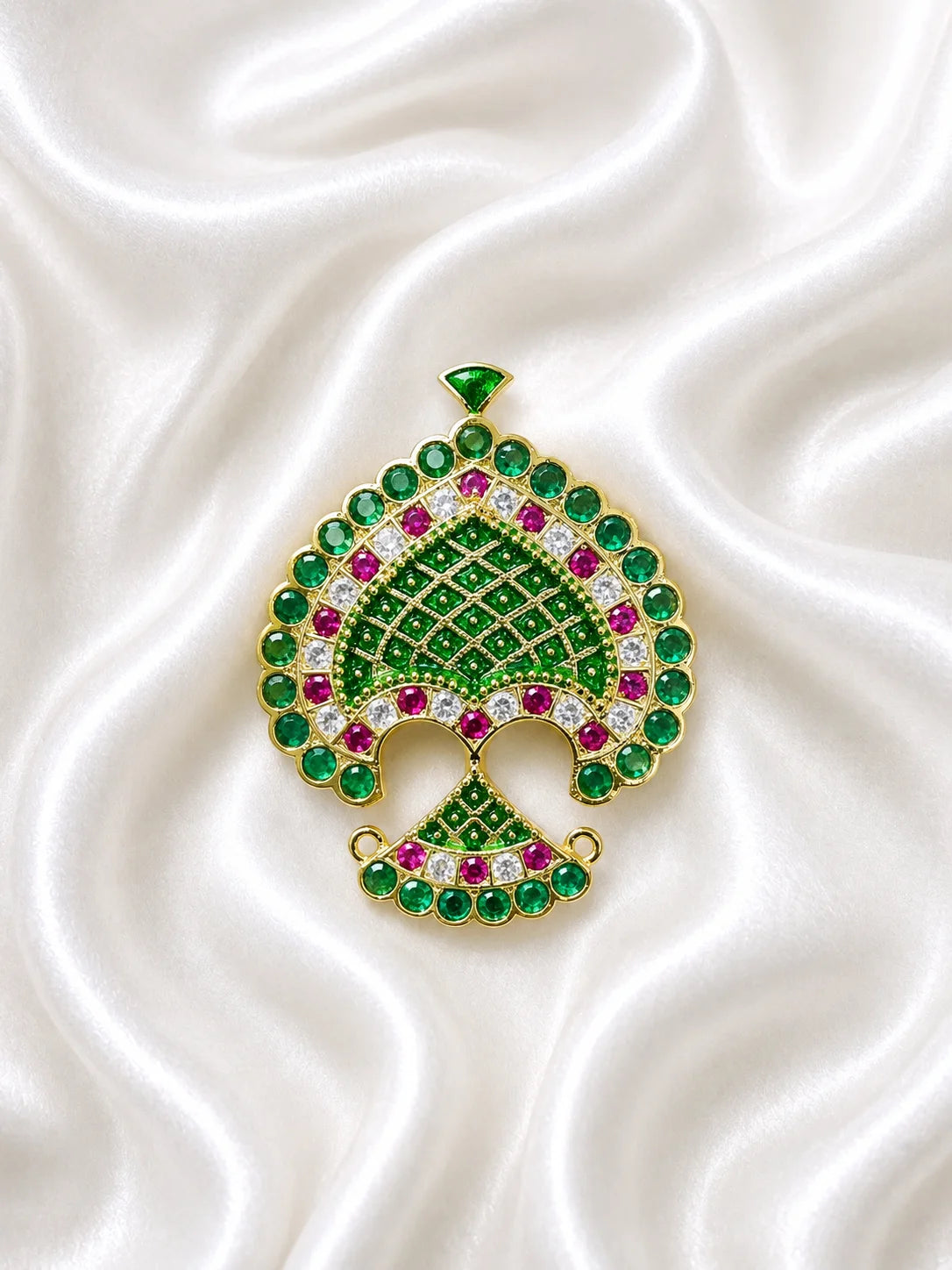 Vaibhav AD Seep Mukut for Laddu Gopal with sparkling AD stone work and royal design