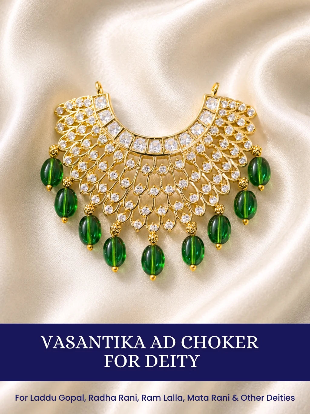 Vasantika AD Choker for Deity | Laddu Gopal shringar
