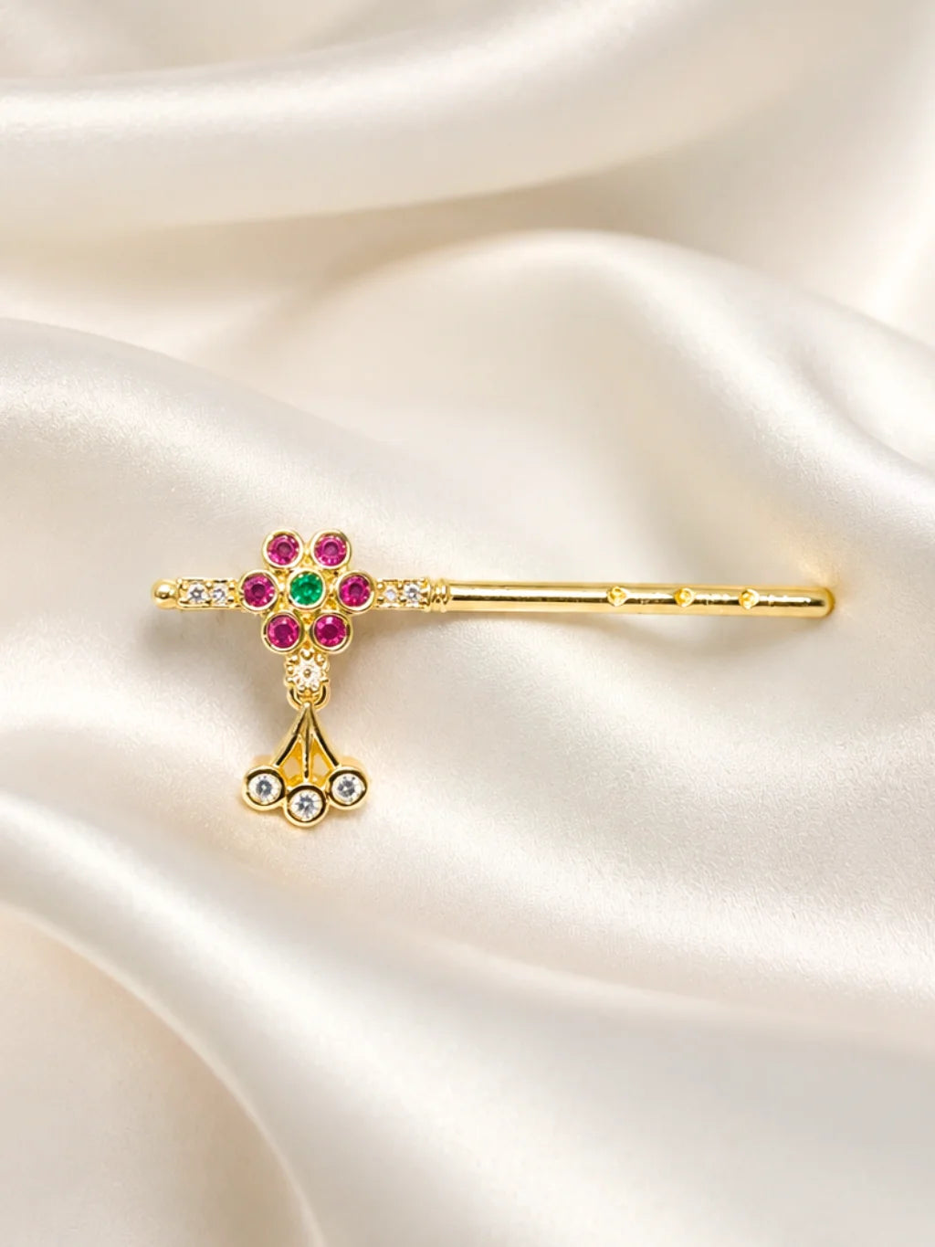 Venu Mayur Bansuri for Laddu Gopal with elegant peacock-inspired traditional design