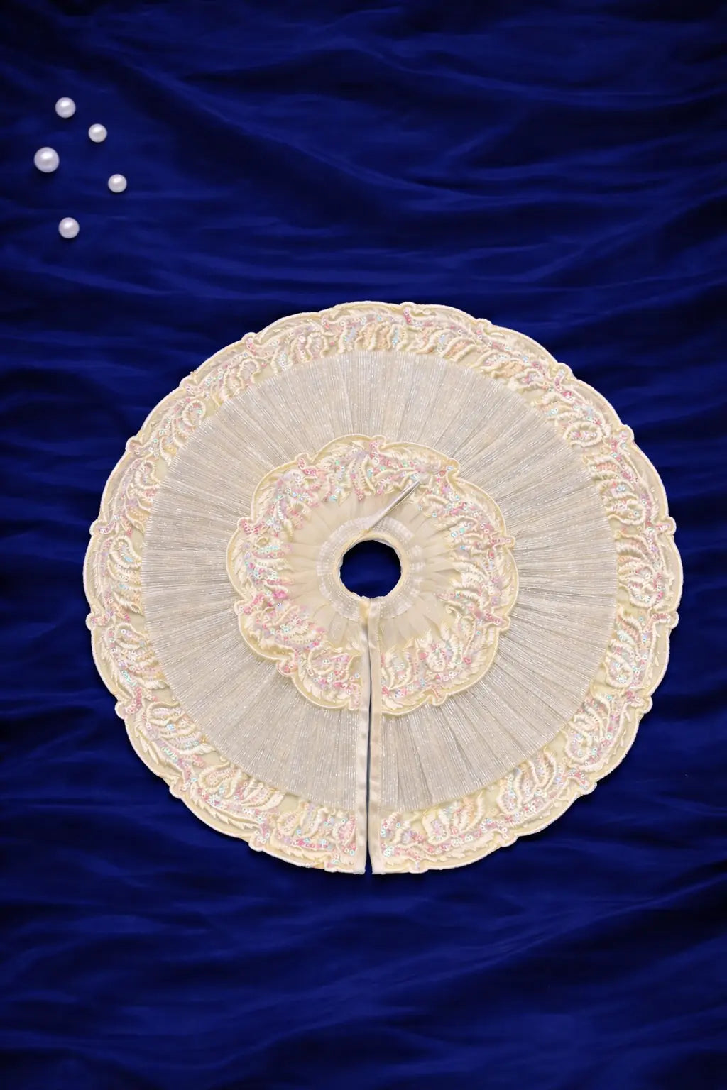 White Laddu Gopal poshak elegant daily shringar dress
