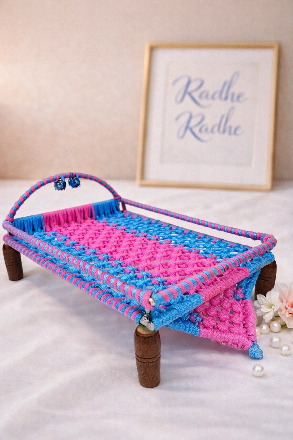 Wooden Charpai for Laddu Gopal