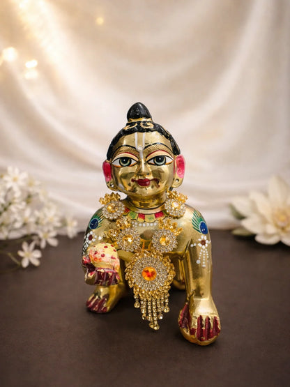 Yellow Designer Necklace for Deity