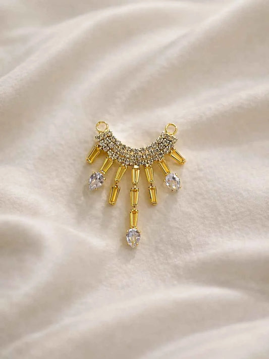 Yellow Stone Drops Jewellery